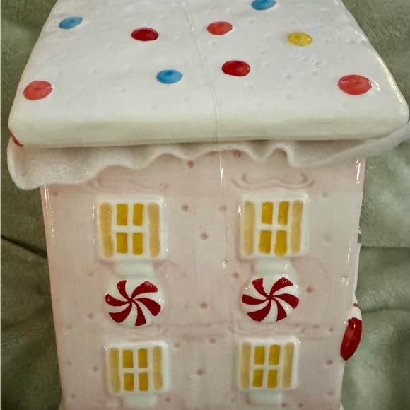 12 STRAWBERRY ST. CHRISTMAS HOLIDAY GINGERBREAD CANDY HOUSE COOKIE JAR/CANISTER - Picture 9 of 14